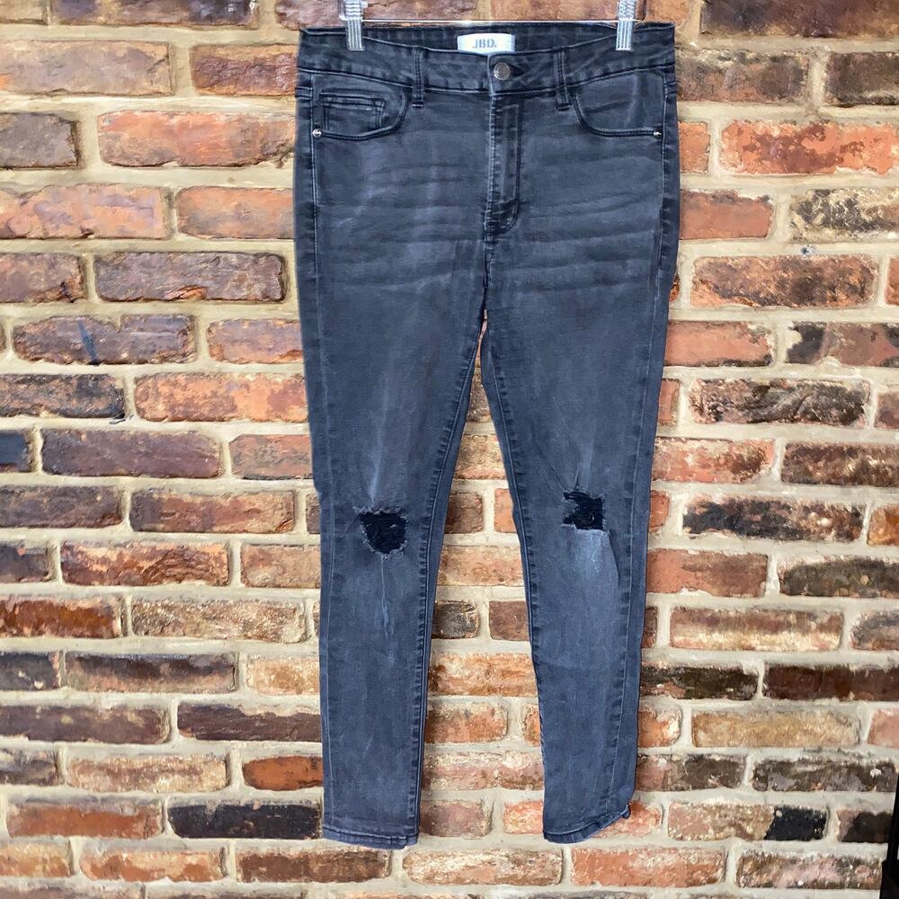 JBD Just Black Denim Distressed Skinny Ankle Jeans Women's Size 28